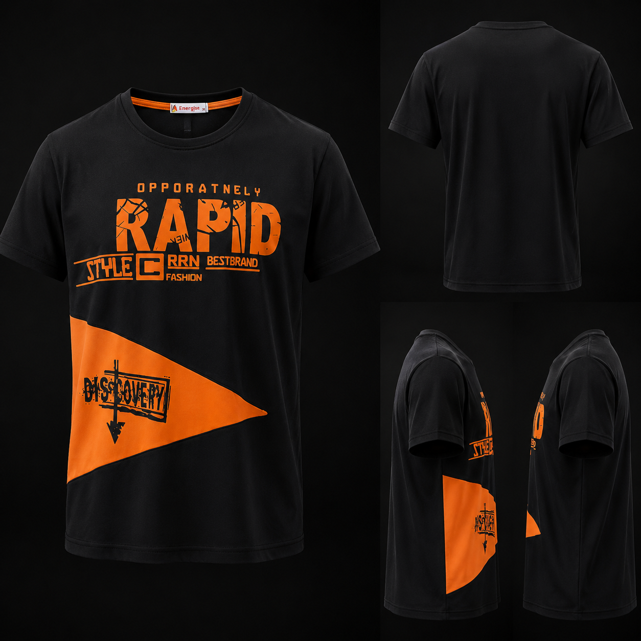 تیشرت پسرانه طرح RAPID مدل دیسکاوری (نخ‌پنبه با چاپ زول)